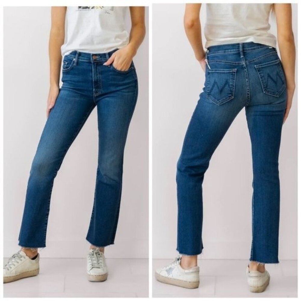 Mother The Pony Boy Ankle Fray Jeans Size 25